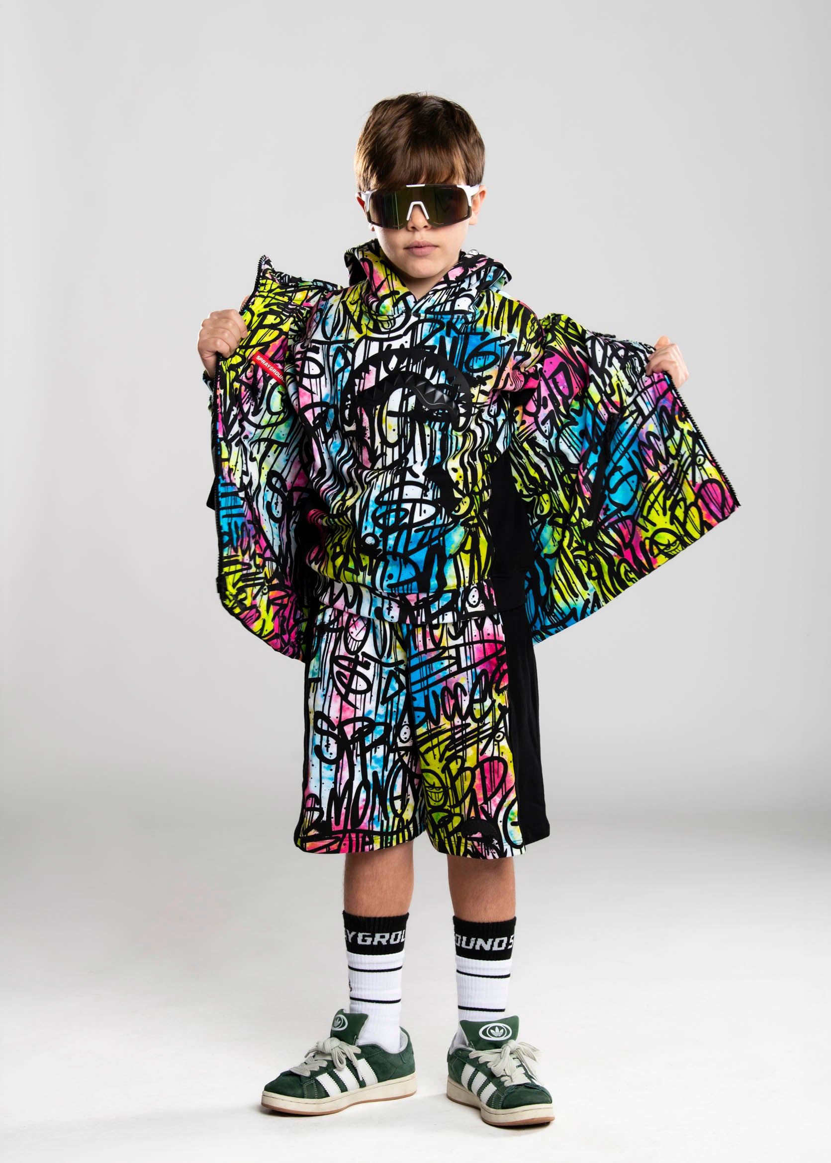 Sprayground Kids Felpa con Cappuccio Multicolor per Bambini