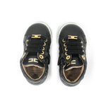Elisabetta Franchi La Mia Bambina Sneakers Nere Trapuntate per Neonate