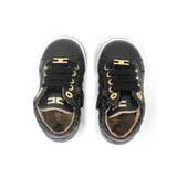 Elisabetta Franchi La Mia Bambina Sneakers Nere Trapuntate per Neonate