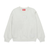 Diesel Kids Felpa Panna Girocollo con Oval D per Bambini