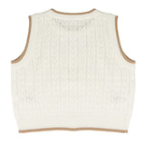 Vicolo Kids Canotta in Maglia Off-White per Bambine