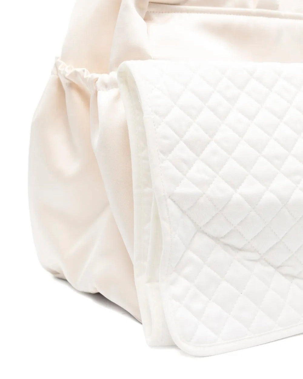 Elisabetta Franchi La Mia Bambina Borsa Mamma Panna con Logo