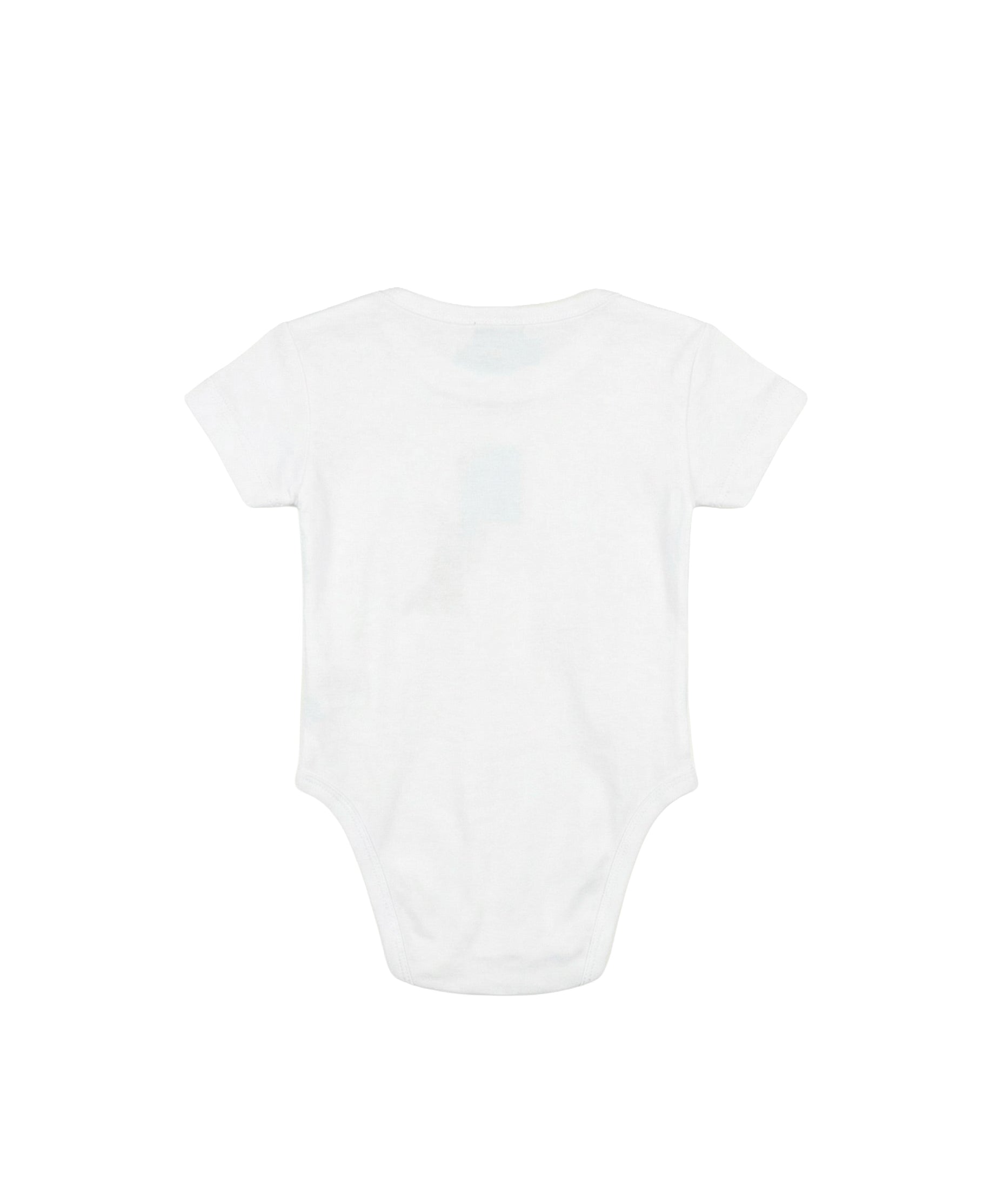 Moschino Kids Body Bianco con Stampa Logo Teddy Unisex per Neonati
