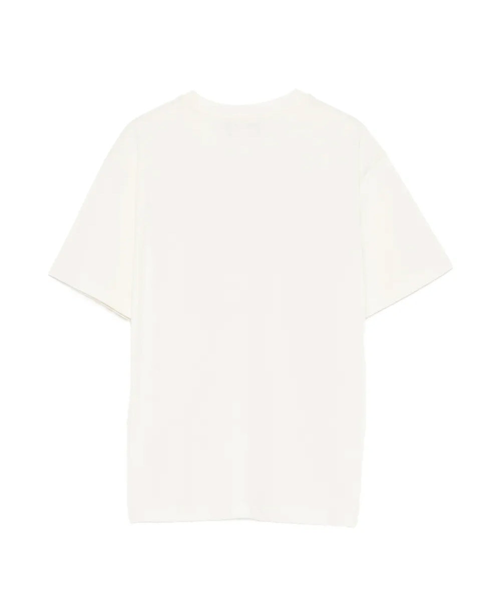 Barrow Kids T-Shirt Crema con Stampa Logo per Bambini