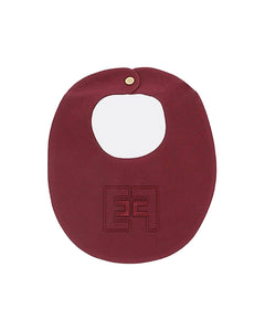 Elisabetta Franchi La Mia Bambina Bavetta Cherry con Ricamo EF per Neonate