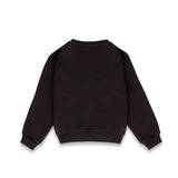 Iceberg Kids Felpa Nera Girocollo con Logo a Contrasto Unisex per Bambini