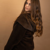 Yes London Kids Ecovisone con Cappuccio Moro per Bambine