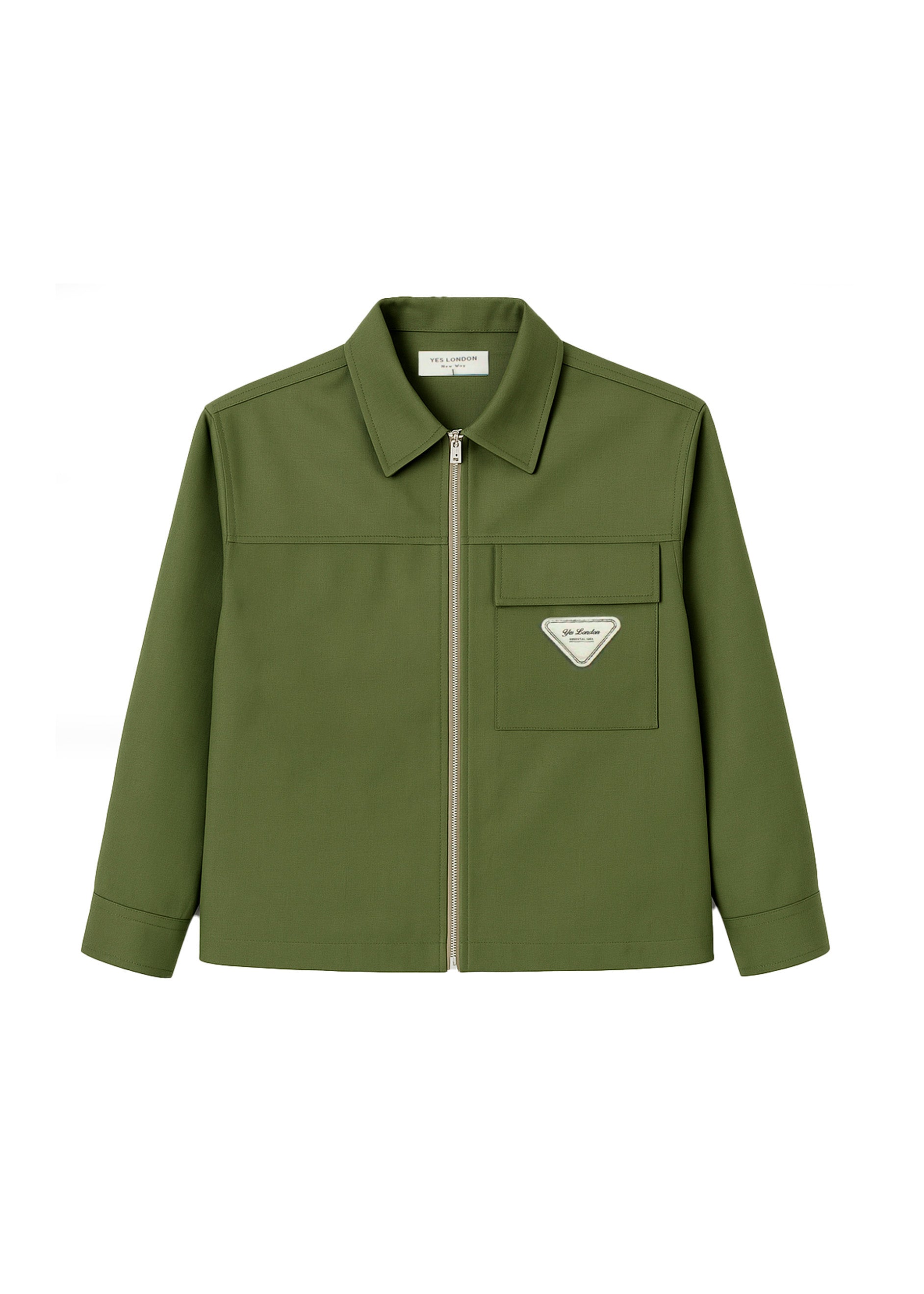 Yes London Camicia Verde con Tasche per Bambini