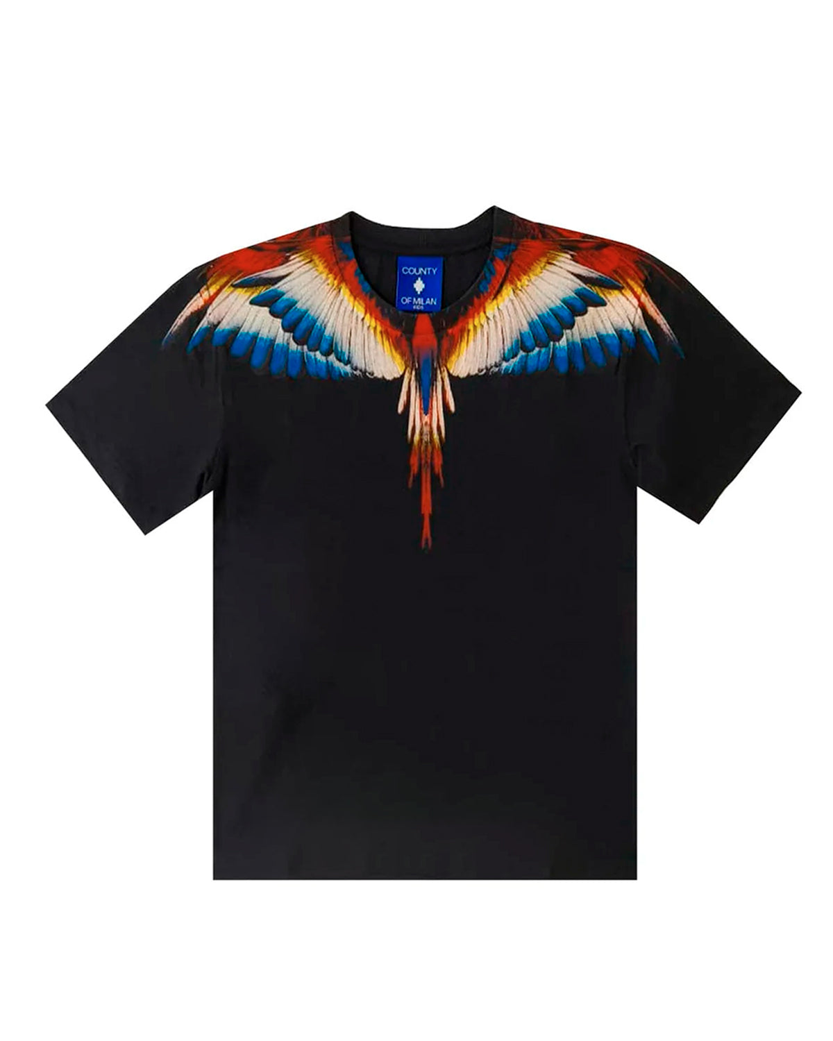 Marcelo Burlon County Of Milan Kids T-Shirt Nera per Bambini