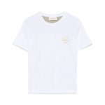 Yes London T-Shirt Bianca con Logo e Applicazione Retro per Bambini