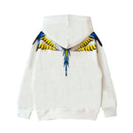 Marcelo Burlon County Of Milan Kids Felpa con Cappuccio Bianca per Bambini