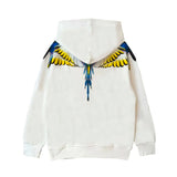 Marcelo Burlon County Of Milan Kids Felpa con Cappuccio Bianca per Bambini