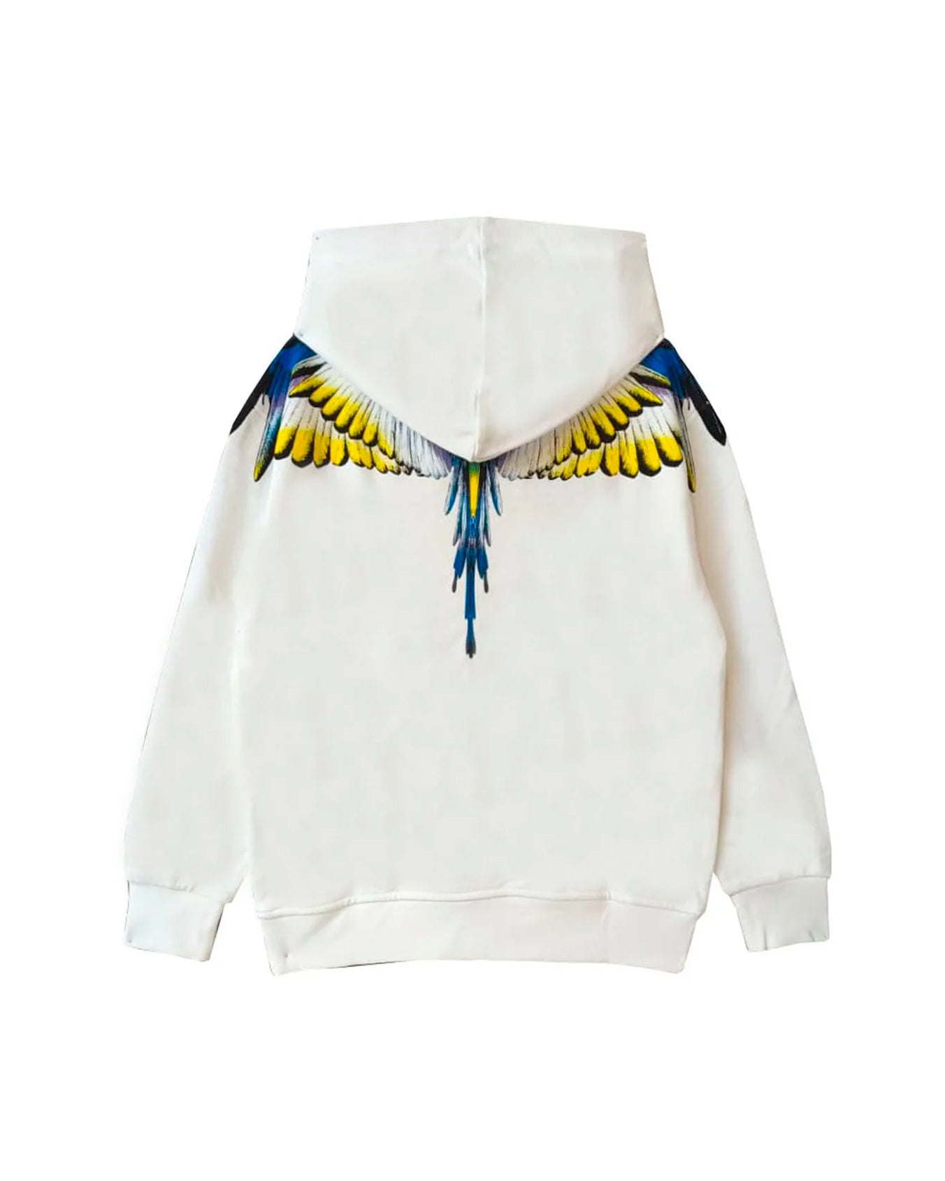 Marcelo Burlon County Of Milan Kids Felpa con Cappuccio Bianca per Bambini