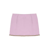 Patrizia Pepe Kids Gonna Lilla con Catena Oro per Bambine