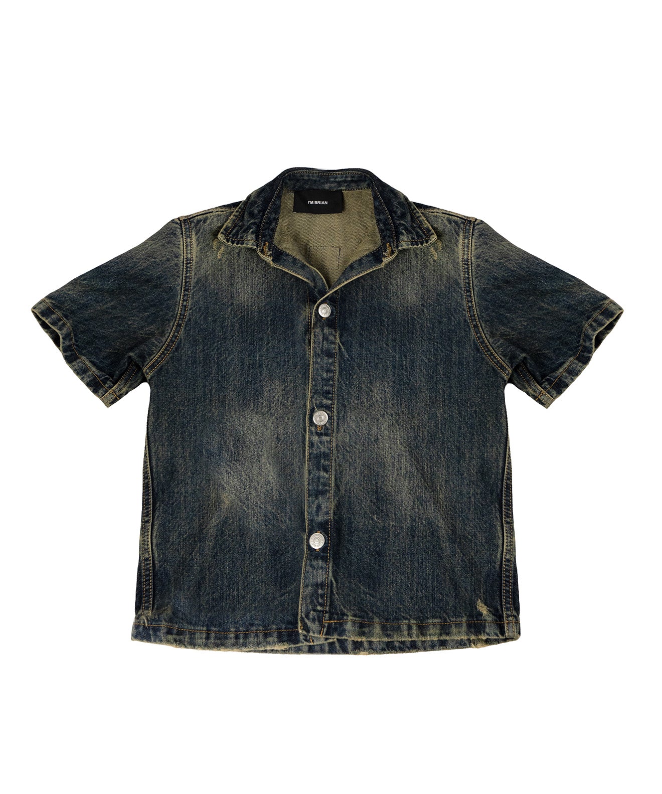 I'M Brian Kids Camicia in Denim Sabbiato per Bambini