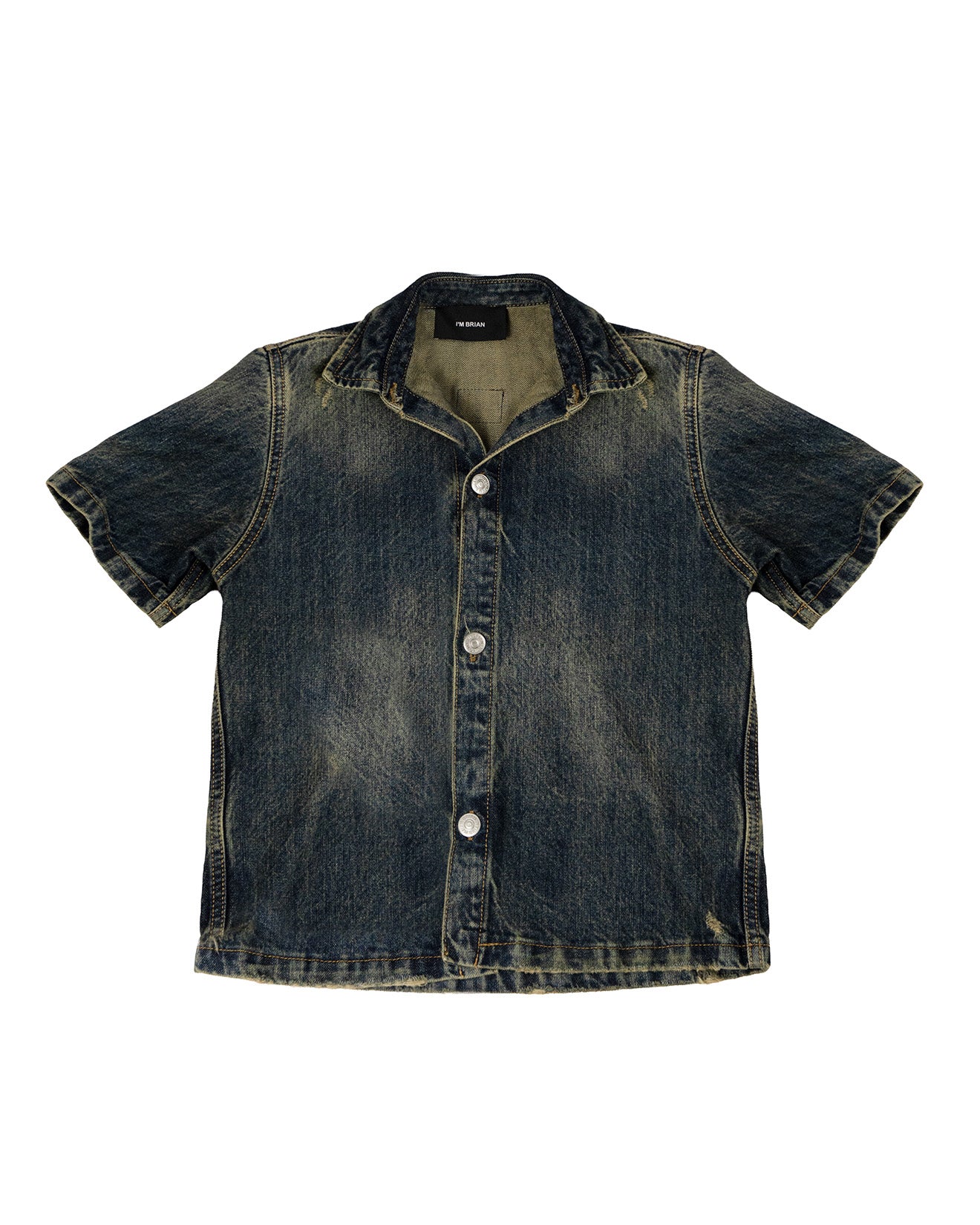 I'M Brian Kids Camicia in Denim Sabbiato per Bambini