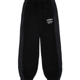 Diesel Kids Pantalone Nero con Strisce Laterali e Logo per Bambini