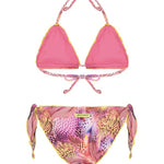 4Giveness Kids Costume a Triangolo Fantasia Pink Butterfly per Bambina