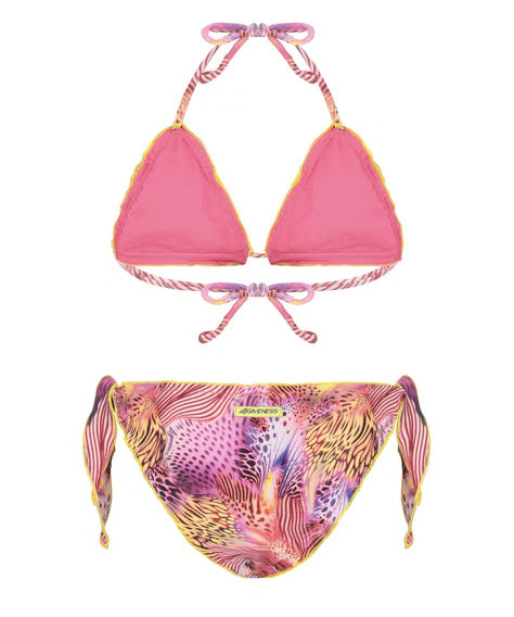 4Giveness Kids Costume a Triangolo Fantasia Pink Butterfly per Bambina