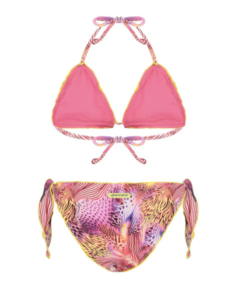 4Giveness Kids Costume a Triangolo Fantasia Pink Butterfly per Bambina