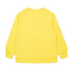 Diesel Kids Felpa Girocollo Gialla con Logo Oval D per Bambini (retro)