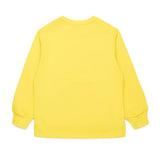 Diesel Kids Felpa Girocollo Gialla con Logo Oval D per Bambini (retro)