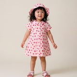 Moschino Kids Cappelo Bucket Rosa/Cherry per Neonate