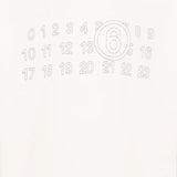 Maison Margiela Kids T-Shirt Bianco con Logo Unisex