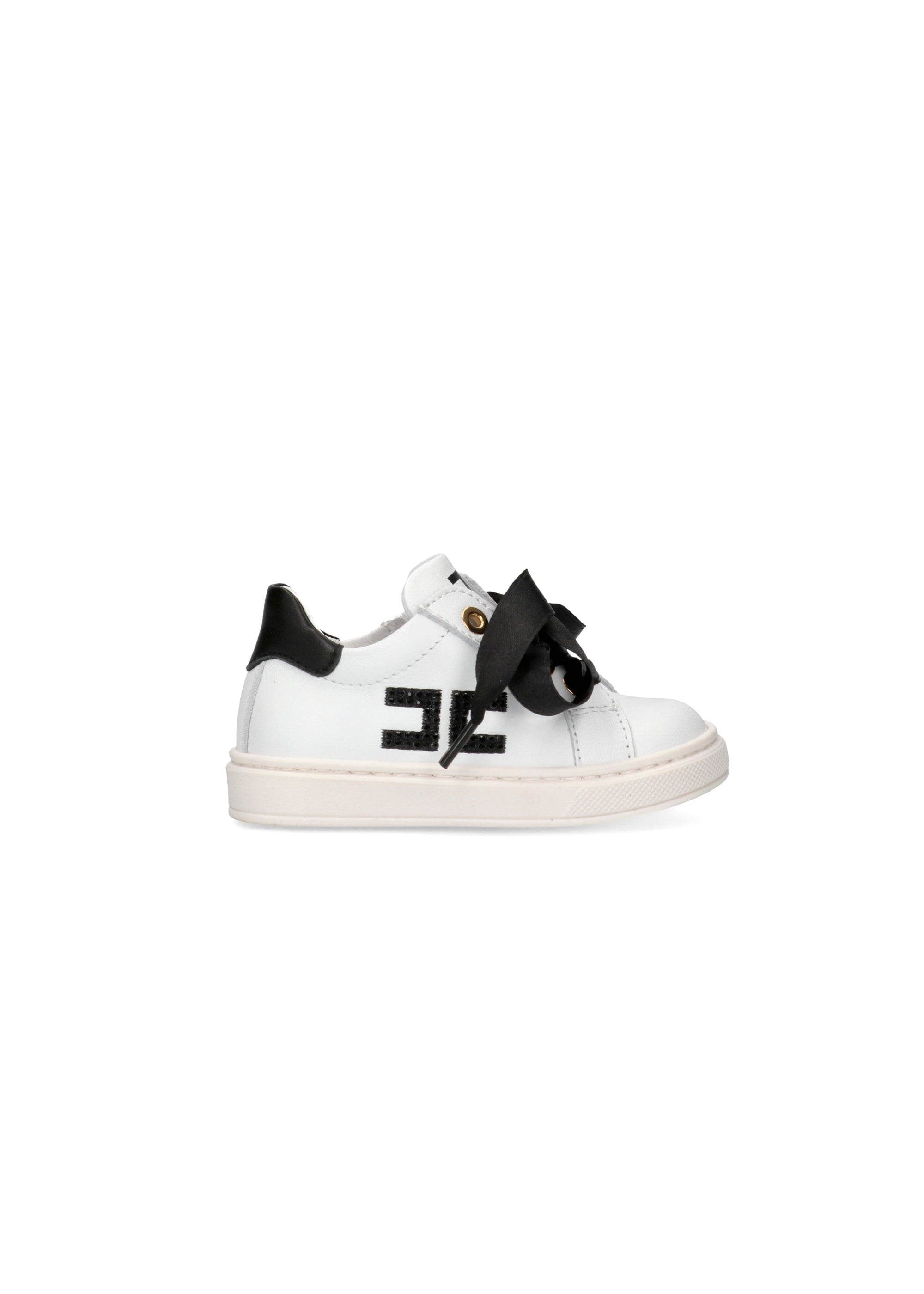 Elisabetta Franchi La Mia Bambina Sneakers Bianco/Nero per Neonate