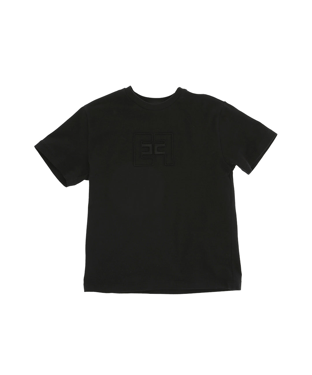 Elisabetta Franchi La Mia Bambina T-shirt Nera con Logo per Bambine