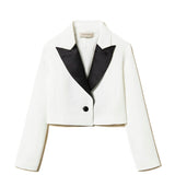 Twinset Kids Giacca Spencer Bianca/Nera per Bambine