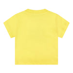 Moschino Kids T-Shirt Giallo con Logo Teddy Bear per Neonate