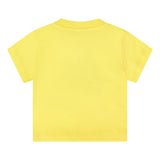 Moschino Kids T-Shirt Giallo con Logo Teddy Bear per Neonate