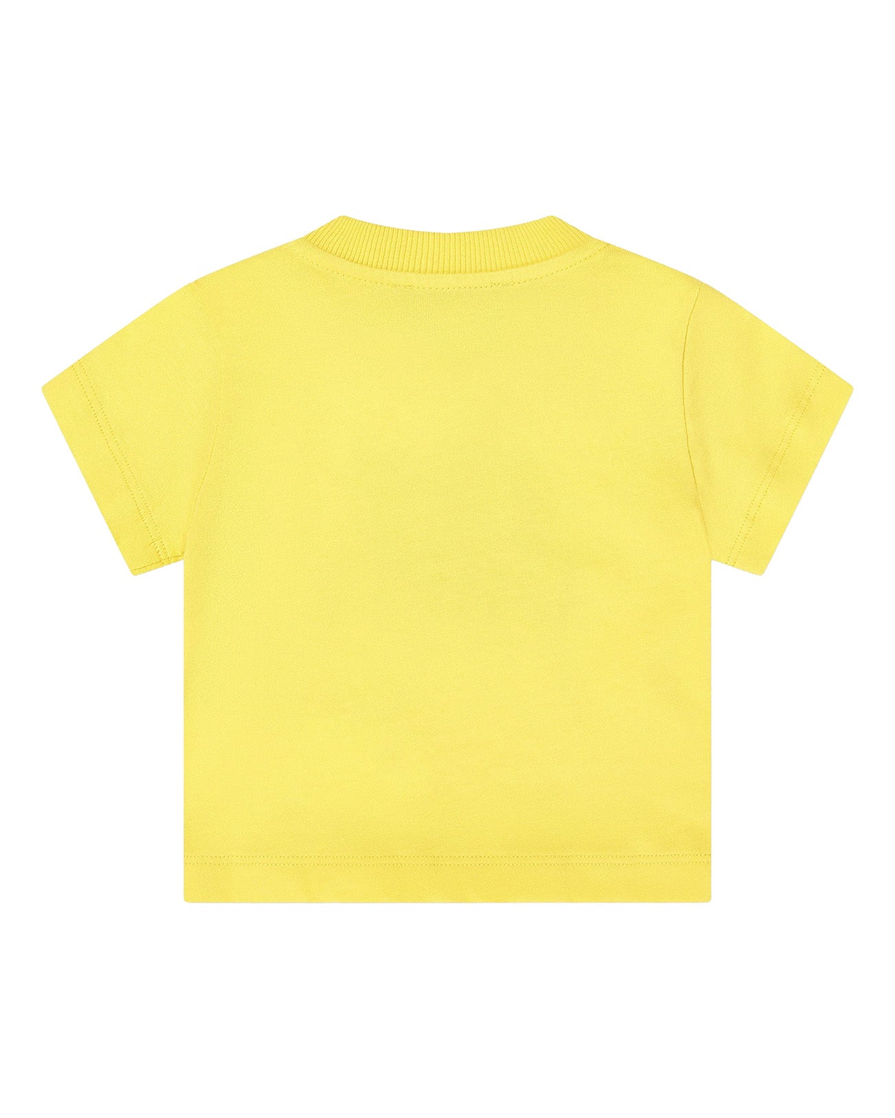 Moschino Kids T-Shirt Giallo con Logo Teddy Bear per Neonate