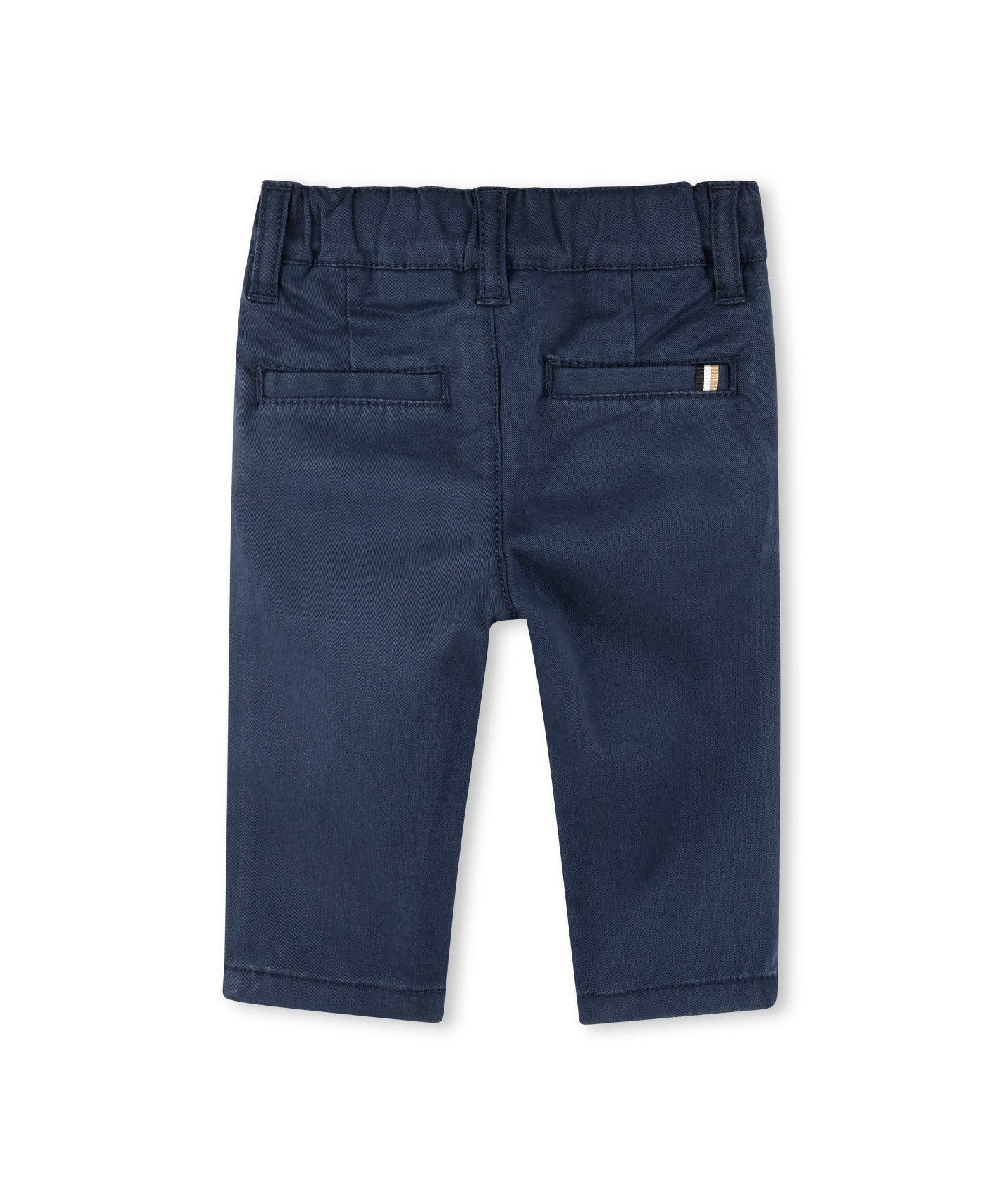 Boss Kids Pantaloni Blu Monocromo per Neonati (retro)