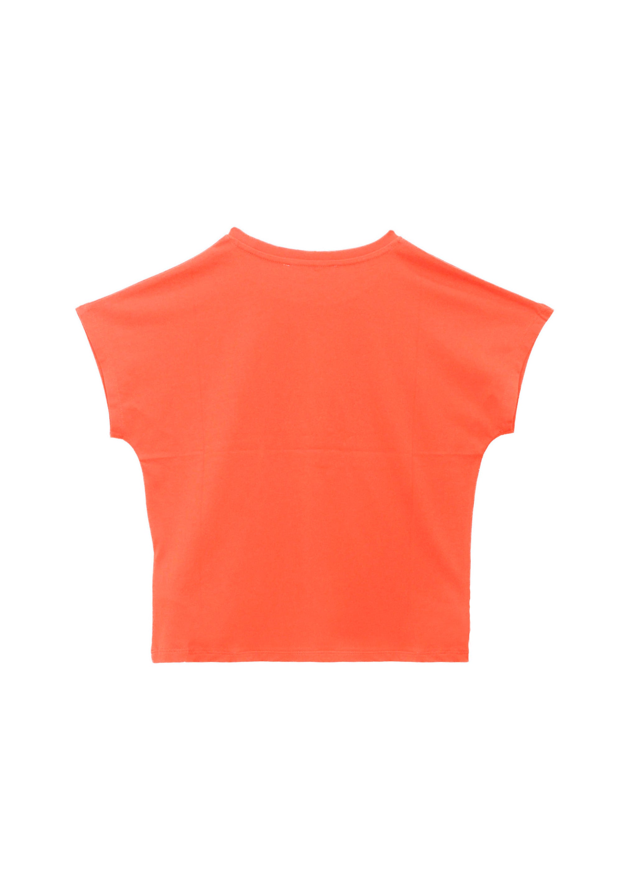 Just Cavalli T-Shirt Crop Arancione per Bambine (RETRO)