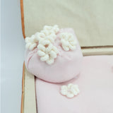 Le Coconnè Cappello Rosa con Ricami per Neonate