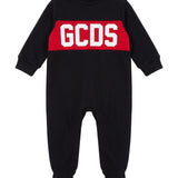 Gcds Kids Tutina Nero e Rosso con Logo Unisex