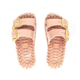 Sensi Kids Flamingo Sandalo Cipria Doppia Fascia per Bambine  (da sopra)