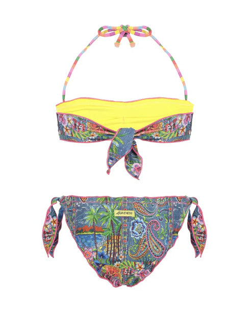 4Giveness Kids Costume Fascia Fantasia Denim Mexican per Bambine