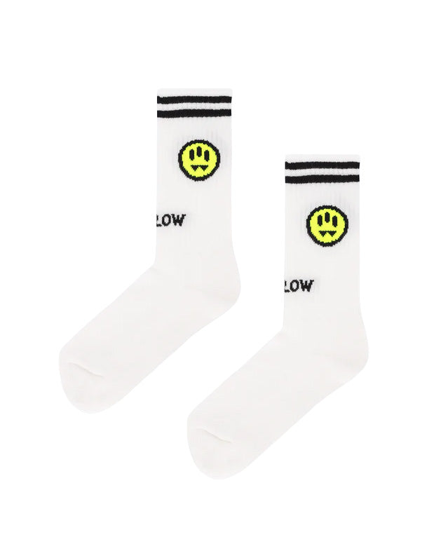Barrow Kids Calzini Off-White con Logo Unisex