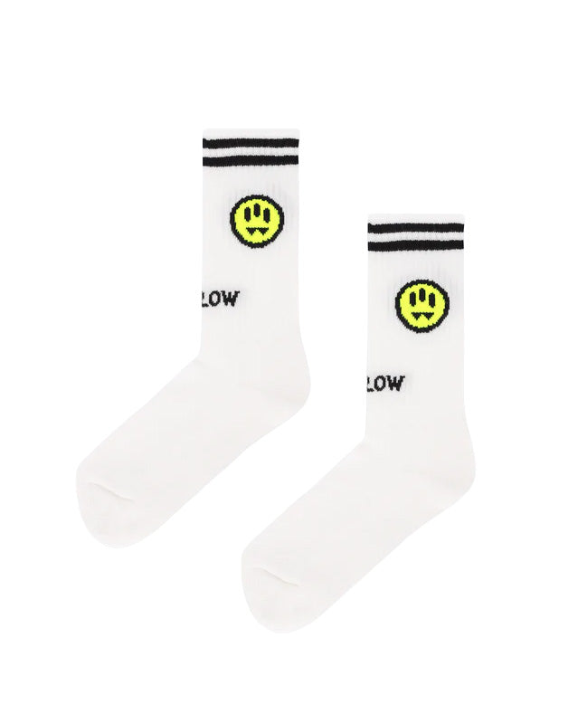 Barrow Kids Calzini Off-White con Logo Unisex