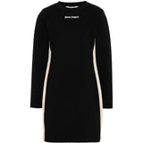 Palm Angels Kids Abito Nero con Logo per Bambine