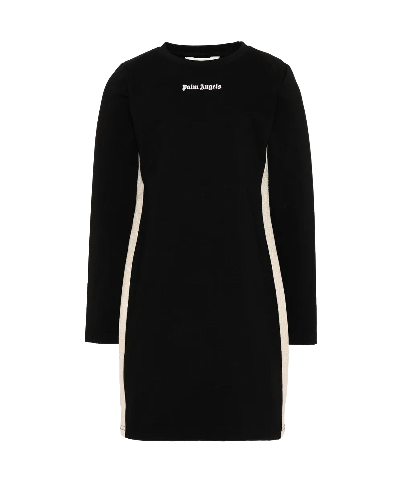 Palm Angels Kids Abito Nero con Logo per Bambine