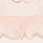 Elisabetta Franchi La Mia Bambina Tutina Rosa con Ruches per Neonate