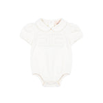 Elisabetta Franchi La Mia Bambina Body Avorio con Logo "][" per Neonate