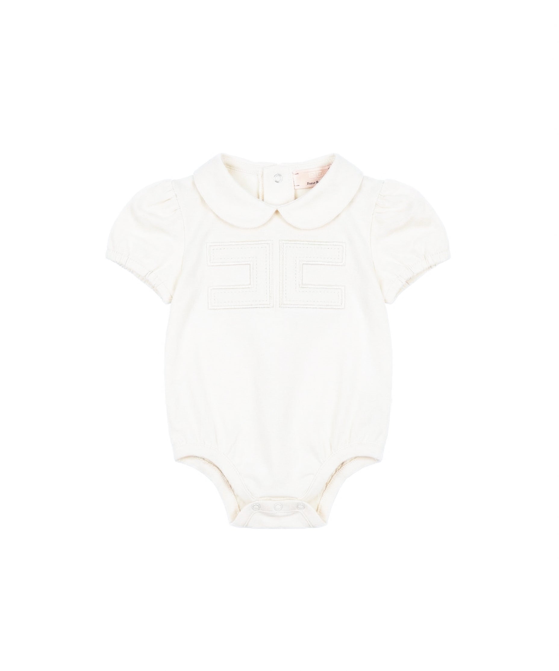 Elisabetta Franchi La Mia Bambina Body Avorio con Logo "][" per Neonate