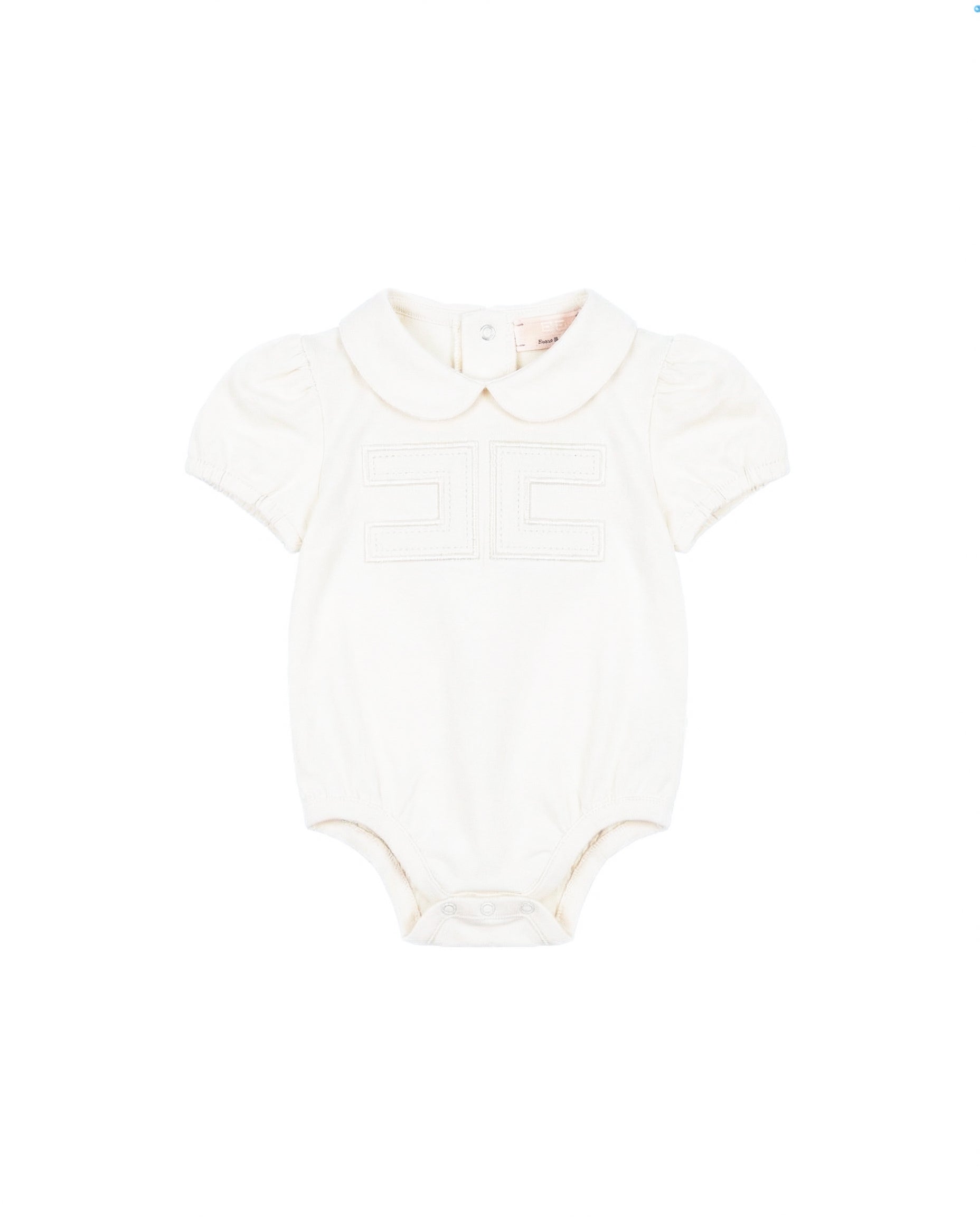 Elisabetta Franchi La Mia Bambina Body Avorio con Logo "][" per Neonate