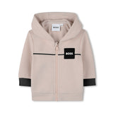 Boss Kids Completo Beige Bianco per Neonati