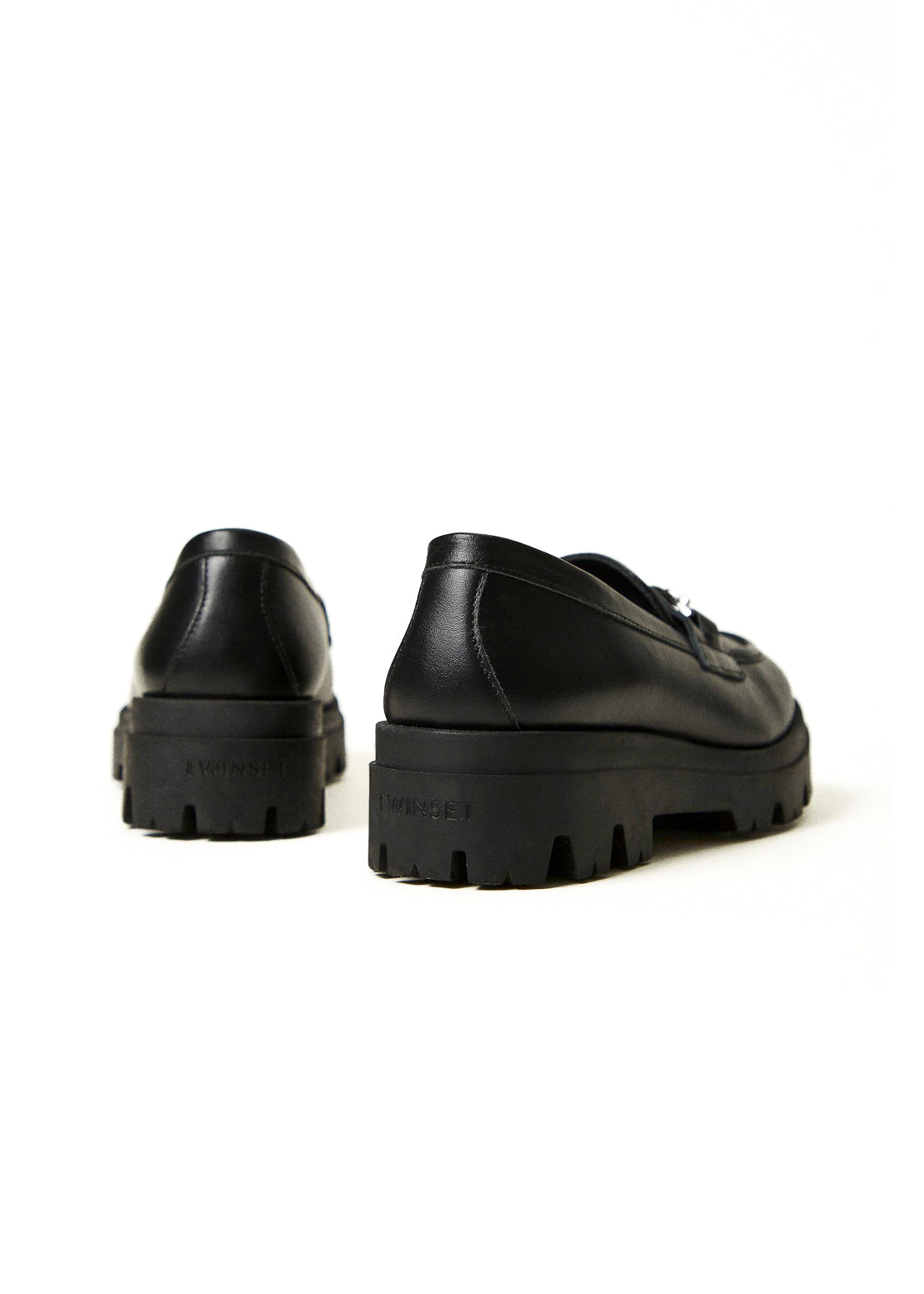 Twinset Kids Mocassino Nero per Bambine (retro)